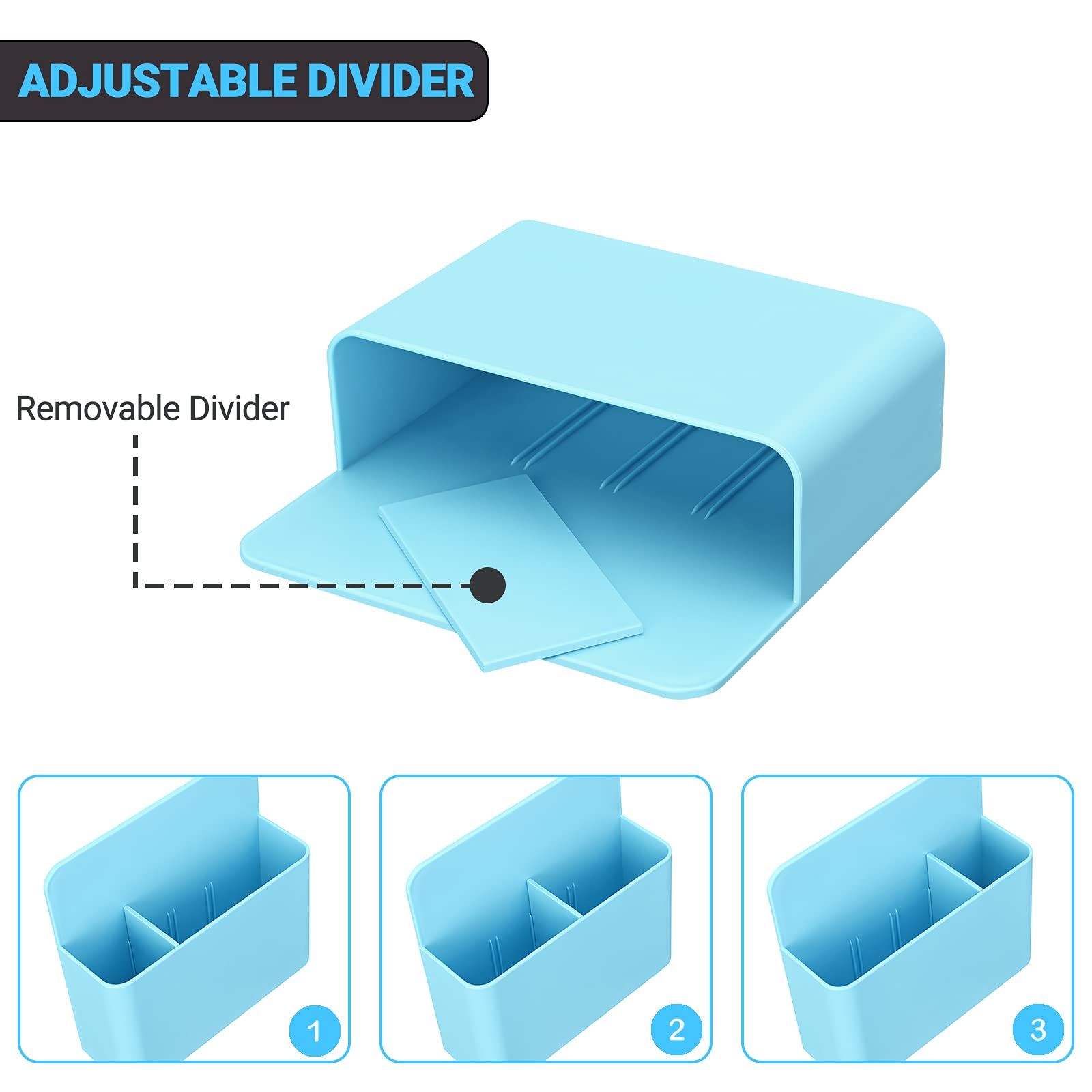 Pen Organizer Magnetic Fridge Storage Box Cans Marker Pencil Pen Holder Desk view 3