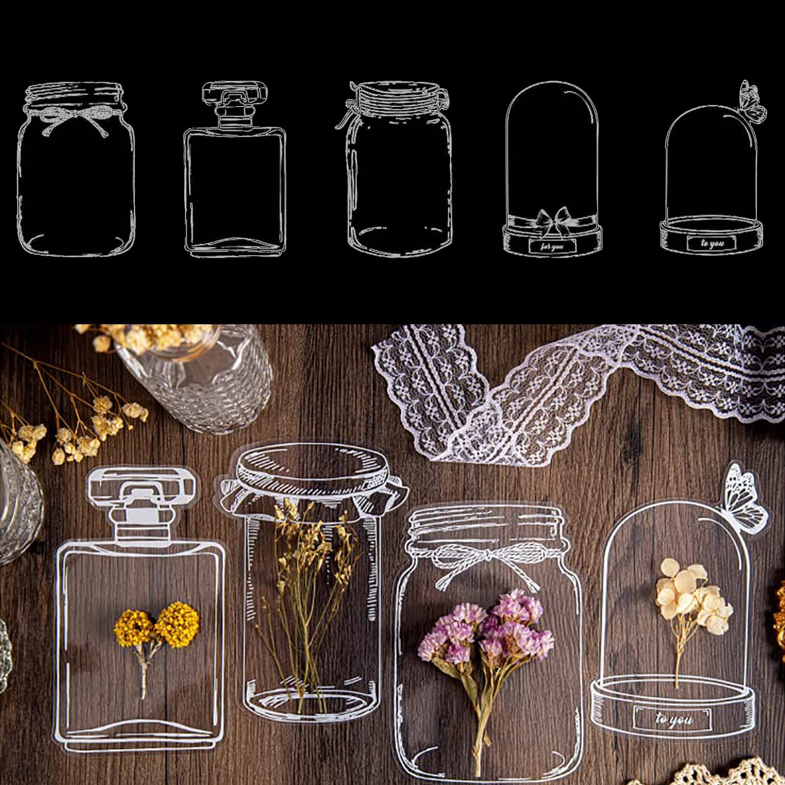 Dried Flower Bookmark,Transparent Dried Flower Bookmarks, Clear DIY Bookmarks — image 1