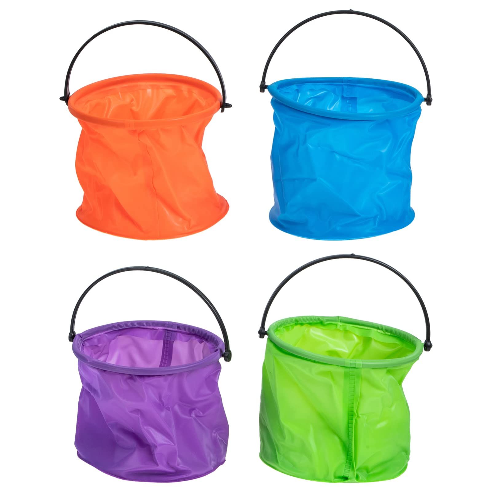 4Pcs folding bucket Foldable Paint Brush Washer collapsible sand toys for