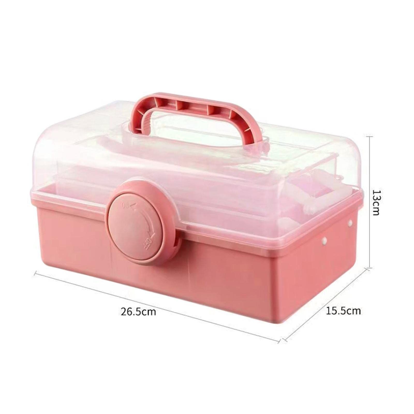 Multipurpose Organizer Folding Tool Box Three Layer Storage box arts Crafts view 5
