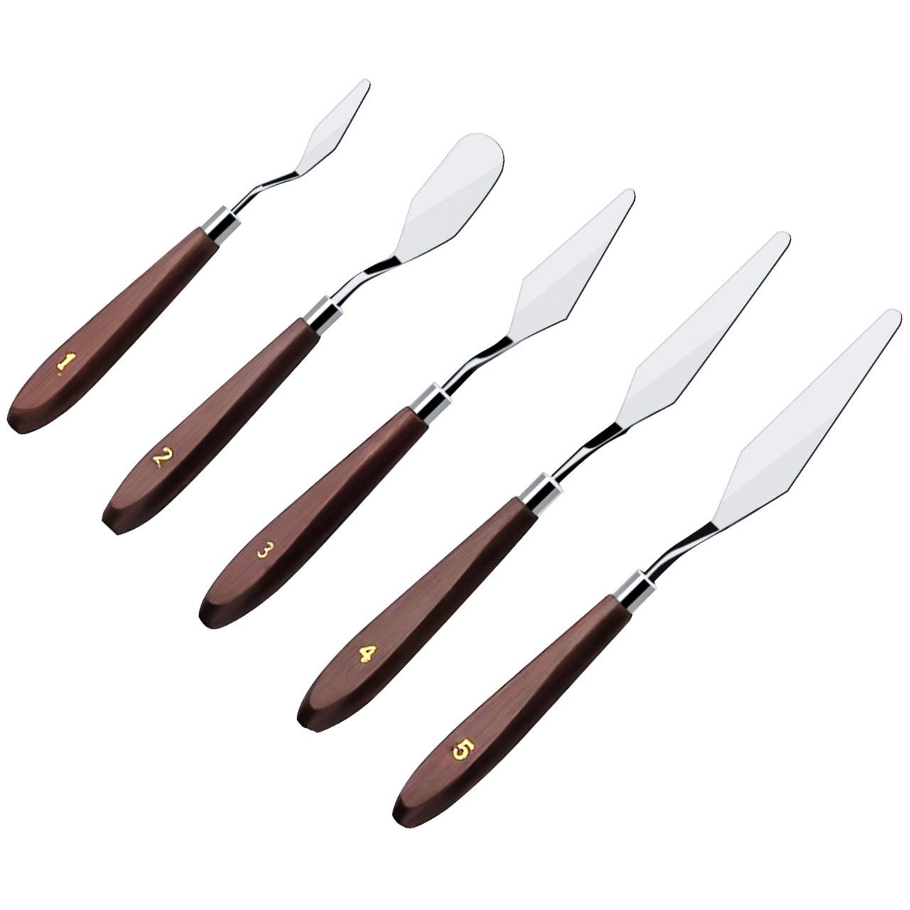 5PCS Painting Knife Set, Palette Knife Painting Tools, Stainless Steel Artist