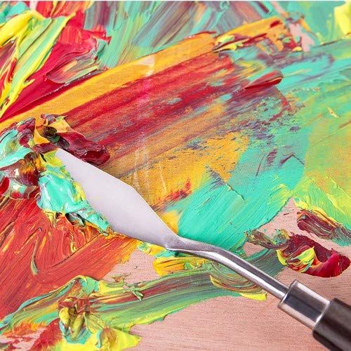 5PCS Painting Knife Set, Palette Knife Painting Tools, Stainless Steel Artist view 4