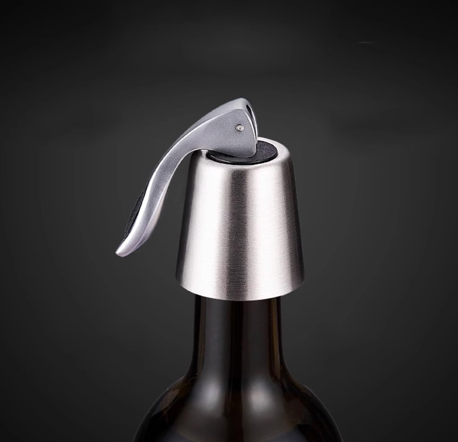 2 Pack Stainless Steel Wine Stoppers view 5