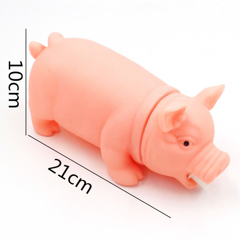3 Pcs Screaming Pig Dog Toy Puppy Chew Toy Piggy Plush Toy Chew Toys for view 4