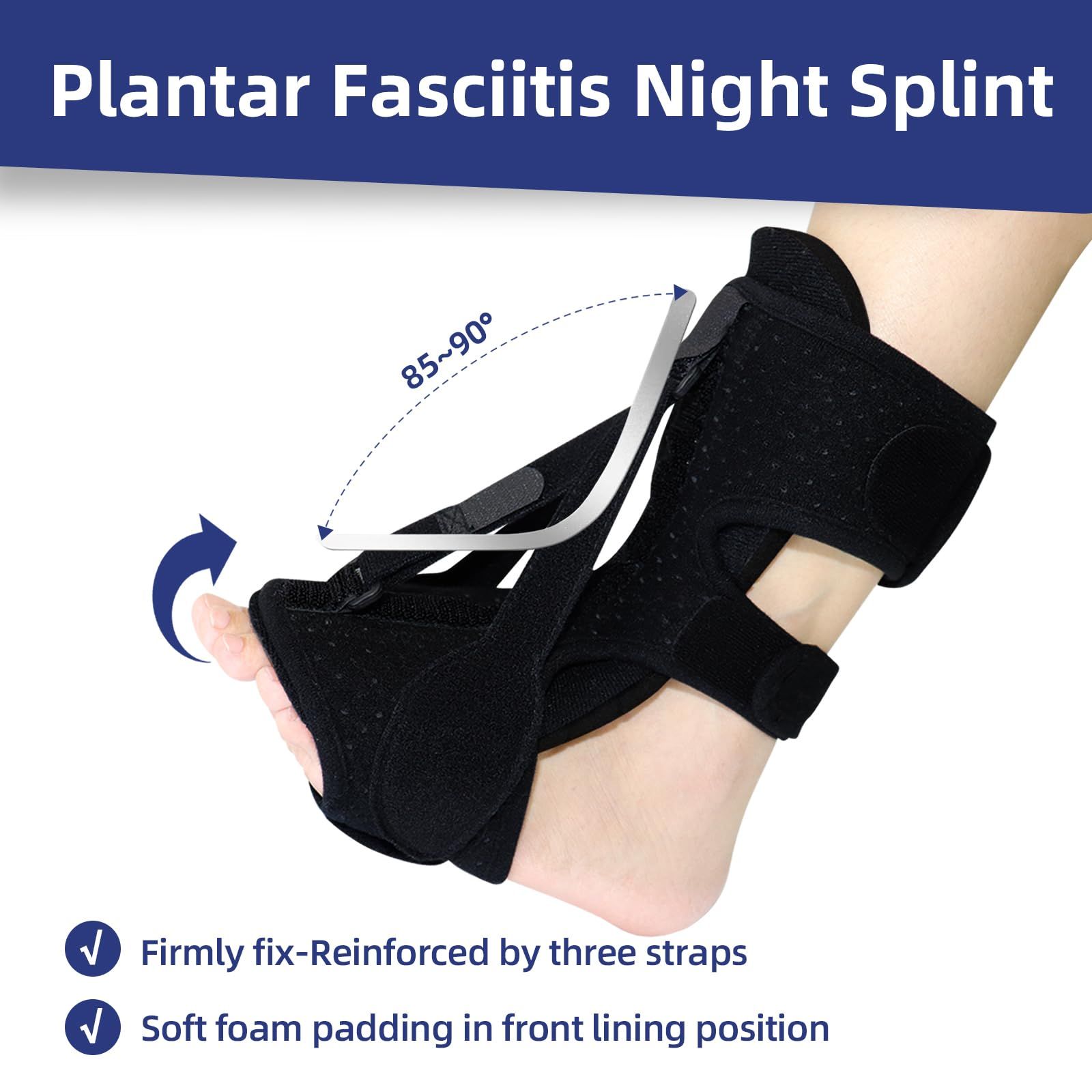 Plantar Fasciitis Relief Night Splint Women view 3