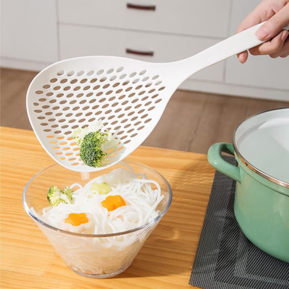 Strainer Scoop Colander Slotted Pasta Spoon Plastic Skimmer Spoon with Handle view 5