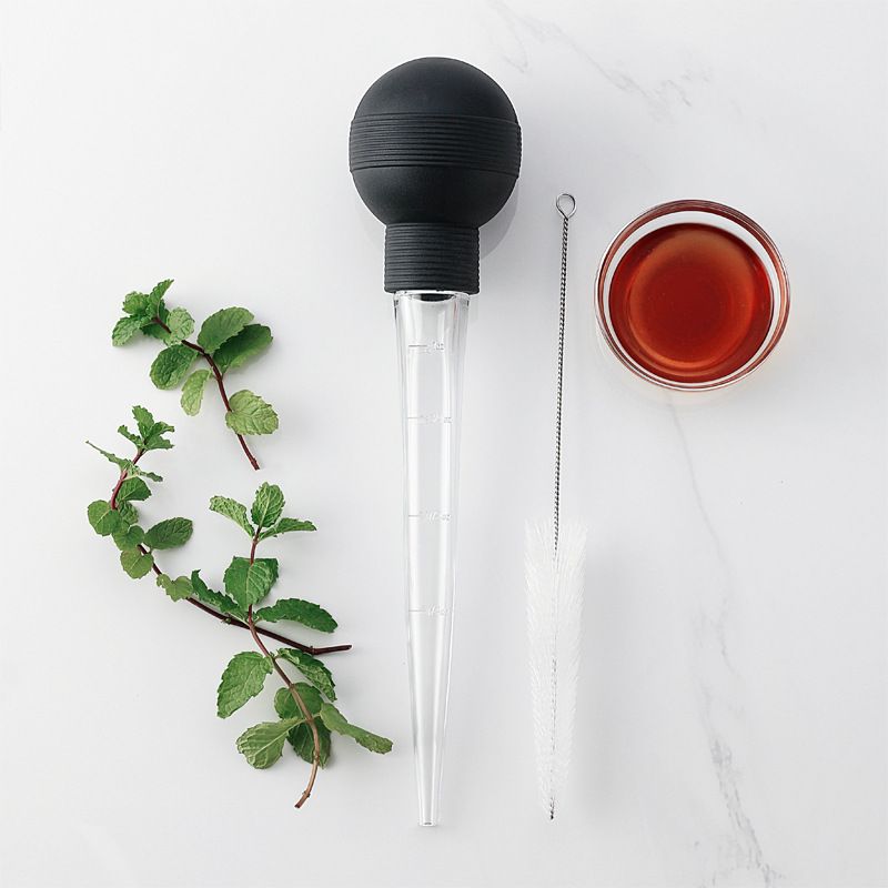 2 pcs Stainless Steel Turkey Baster Food Grade High Temperature Resistant — image 1
