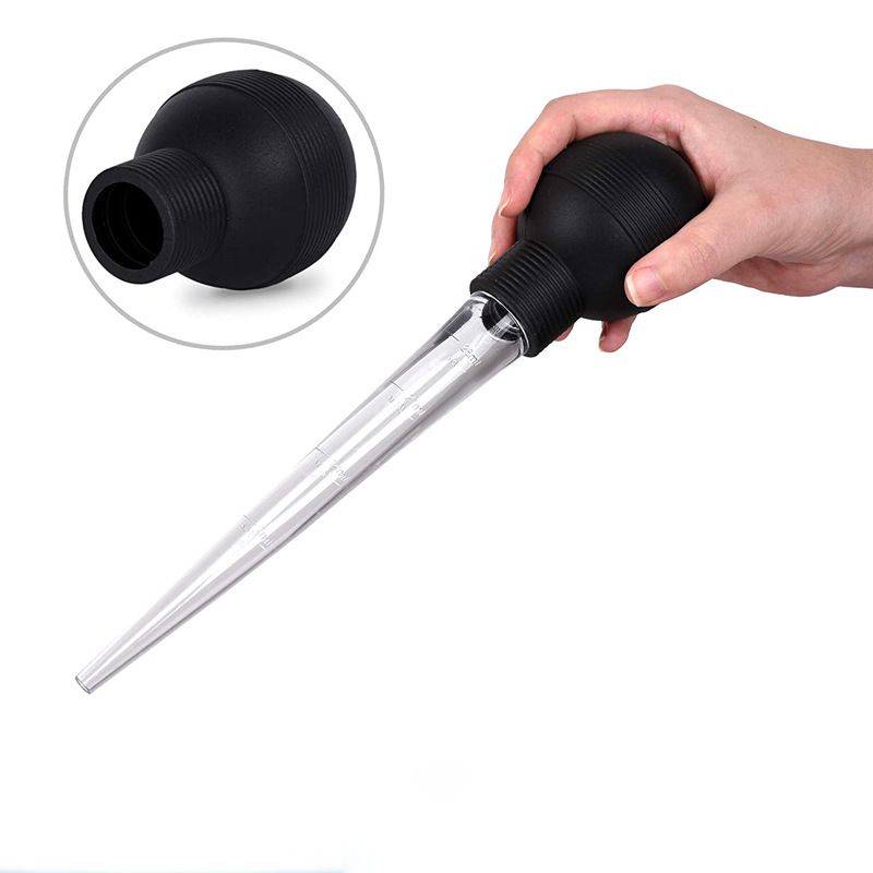 2 pcs Stainless Steel Turkey Baster Food Grade High Temperature Resistant view 2