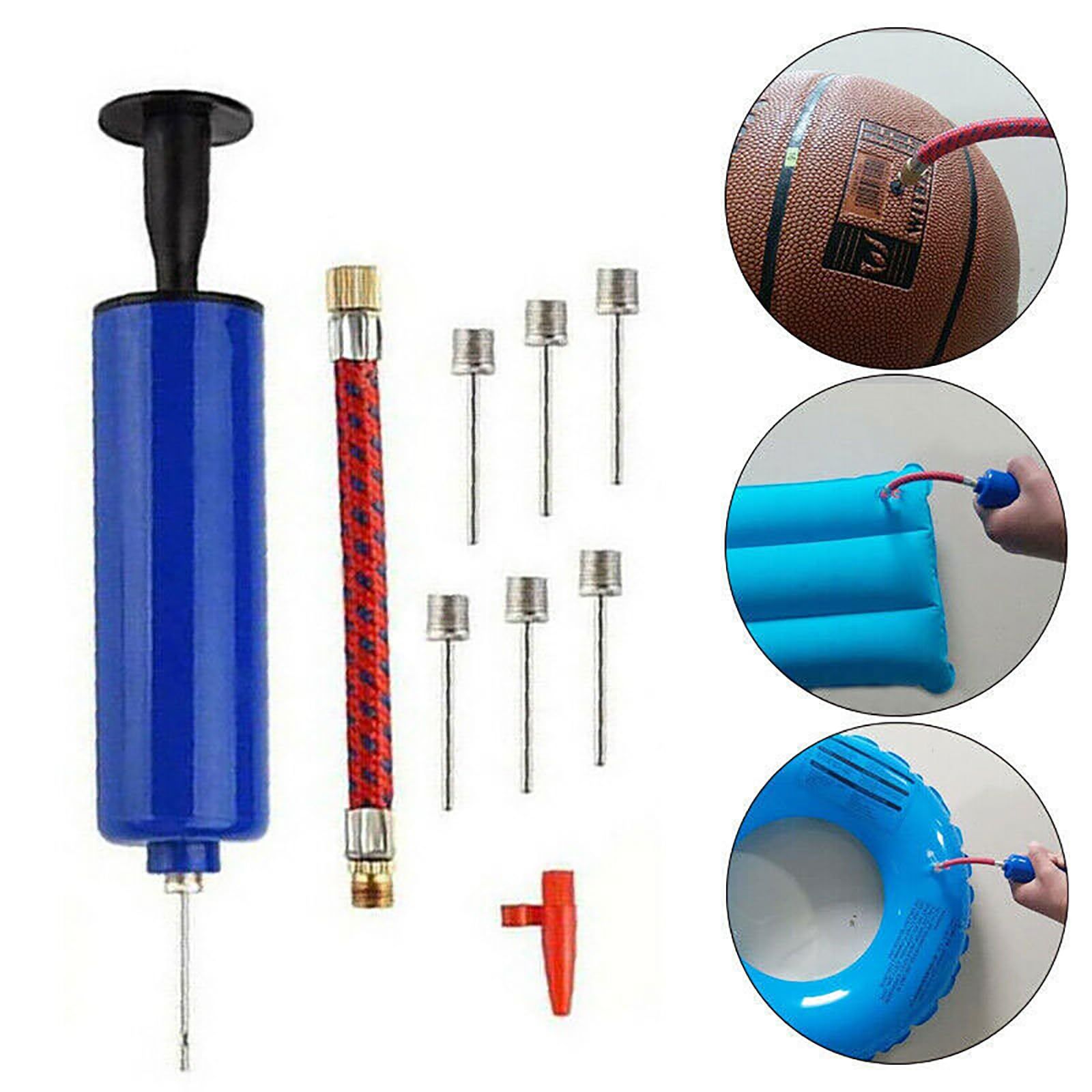 Ball Pump Portable Air Pump Basketball Pump Balloon Pump with 6 Needles view 3