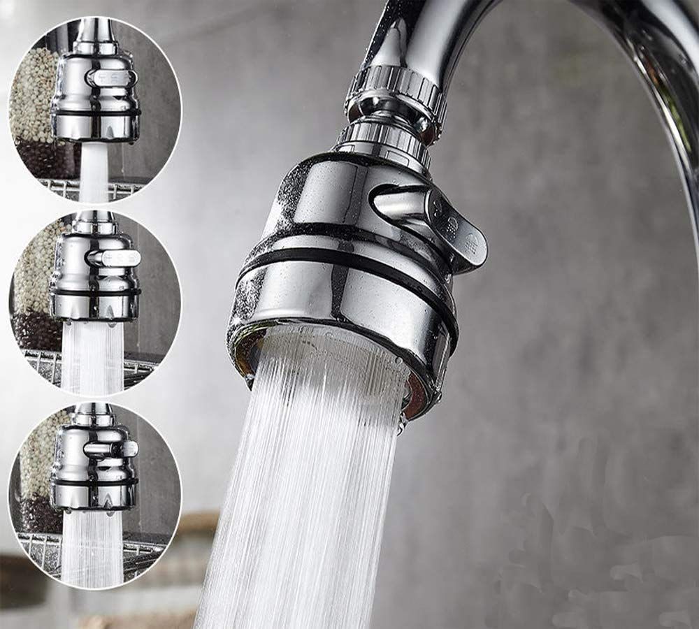 Kitchen Sink Aerator, 360-Degree Swivel Faucet Aerator, Water Saving Faucet view 2