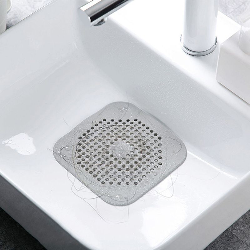 2 pcs Shower Hair Catcher Silicone Hair Stopper Shower Tub Drain Covers Drain view 3
