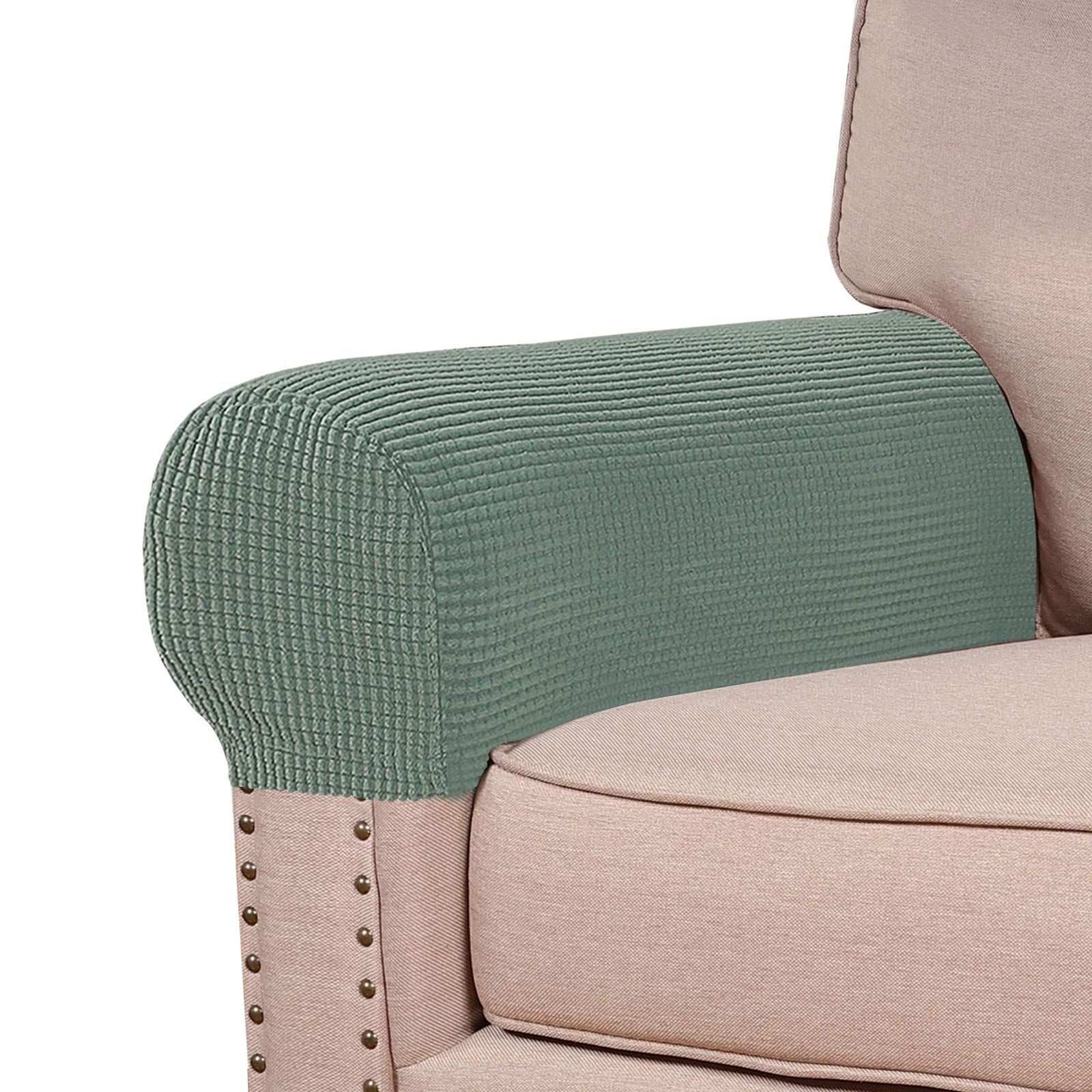 Stretch Sofa Armrest Covers Spandex Jacquard Arm Covers for Chairs and Sofas — image 1