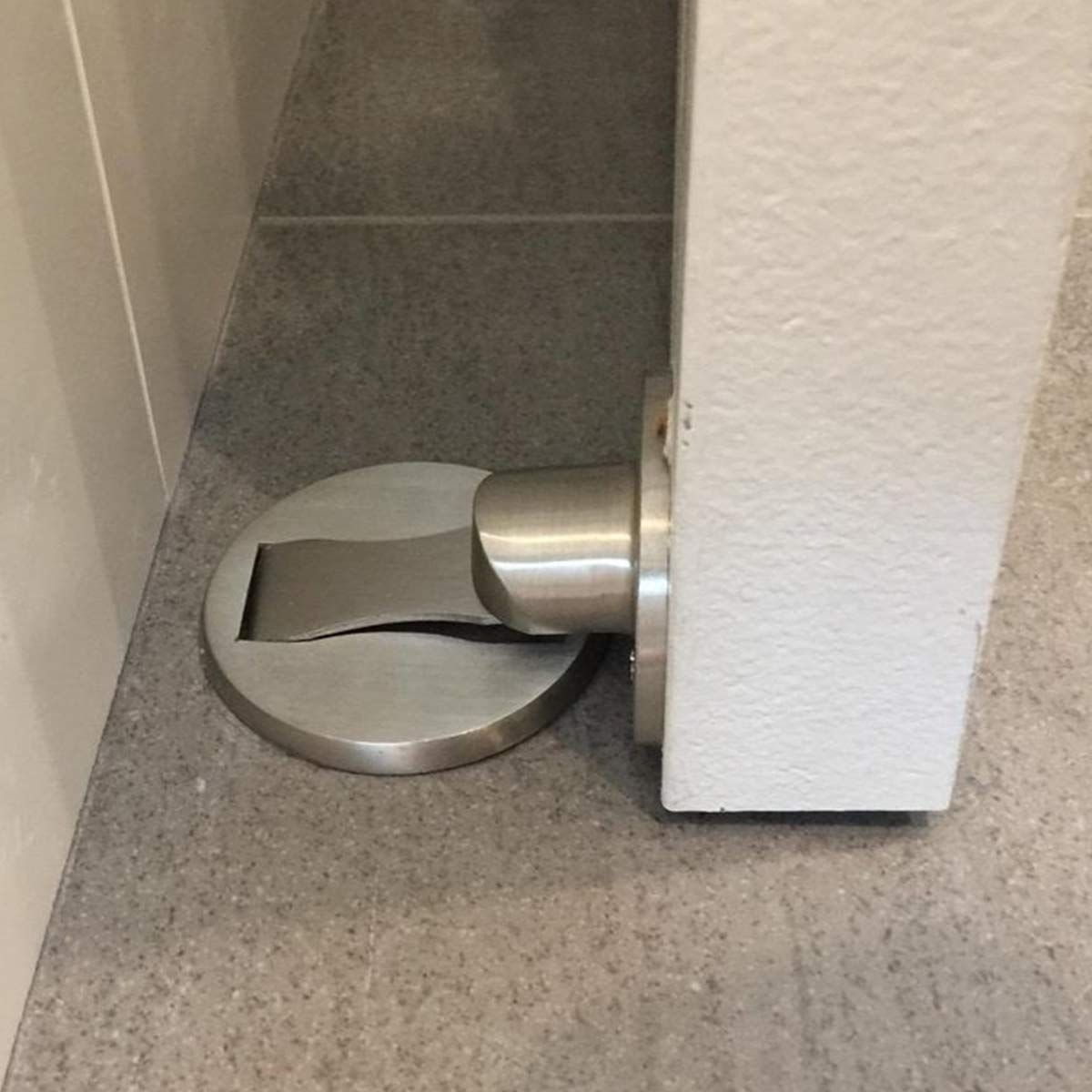 Magnetic Door Stop, Stainless Steel Floor Magnetic Door Stopper Adhesive view 3