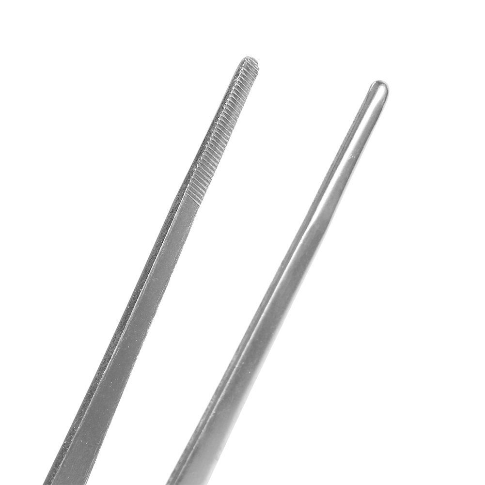 Kitchen Tweezers, Stainless Steel Food Tweezers Culinary Long Chef Tongs with view 3