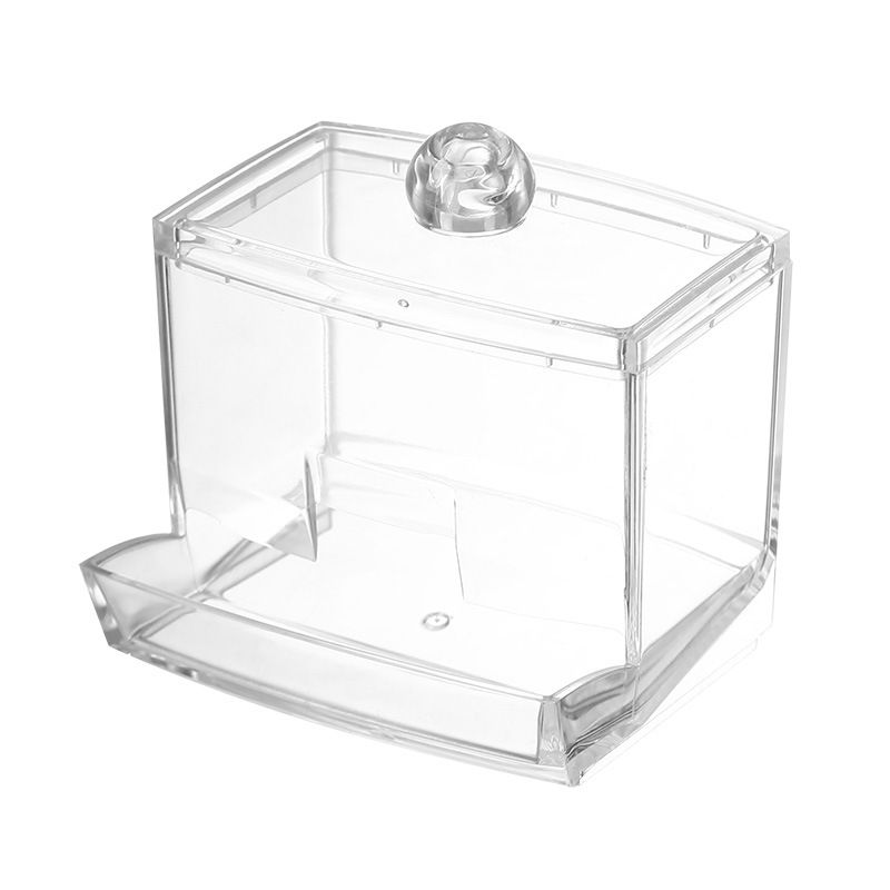 Dispenser Cotton Swab Ball Pad Holder Compact Organizer Bathroom Jars Bathroom — image 1