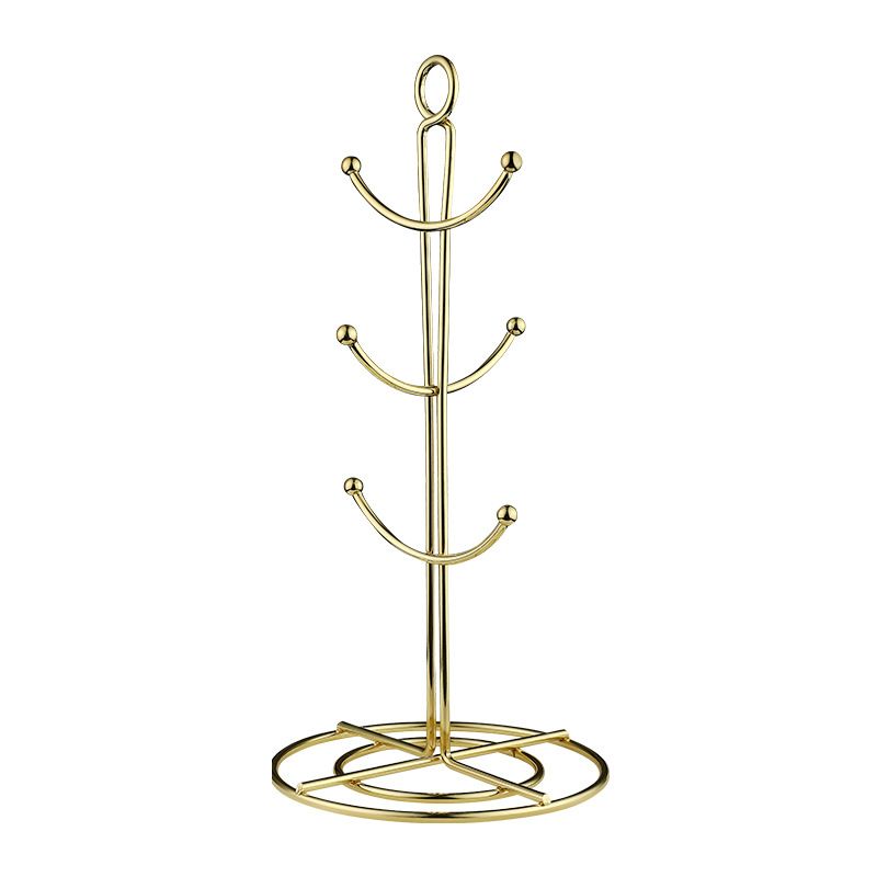Luxshiny Coffee Mug Holder Metal Cup Stand Modern Coffee Mug Holder Gold Tea