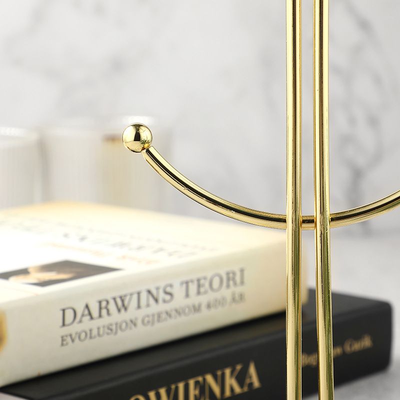 Luxshiny Coffee Mug Holder Metal Cup Stand Modern Coffee Mug Holder Gold Tea view 4