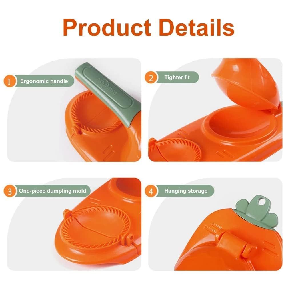 2 In 1 Dumpling Maker Machine Kitchen DIY Dumpling Making Mold Tool Baking view 4