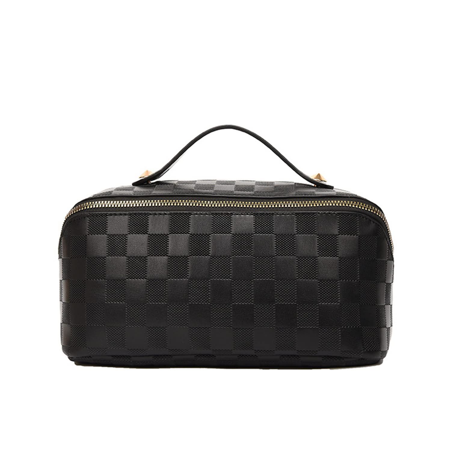 Travel Makeup Bag,Large Opening Portable Makeup Bag Opens Flat for Easy view 5