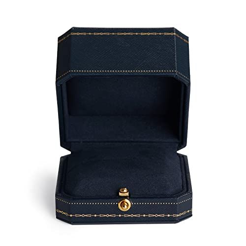 Noble Engagement Ring Box Octagonal Ring Box for Wedding Ceremony Girls Bride view 3