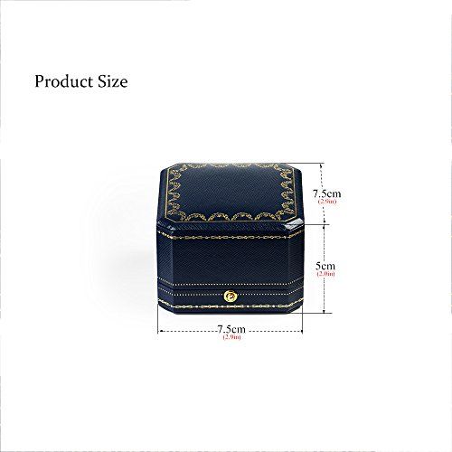 Noble Engagement Ring Box Octagonal Ring Box for Wedding Ceremony Girls Bride view 5