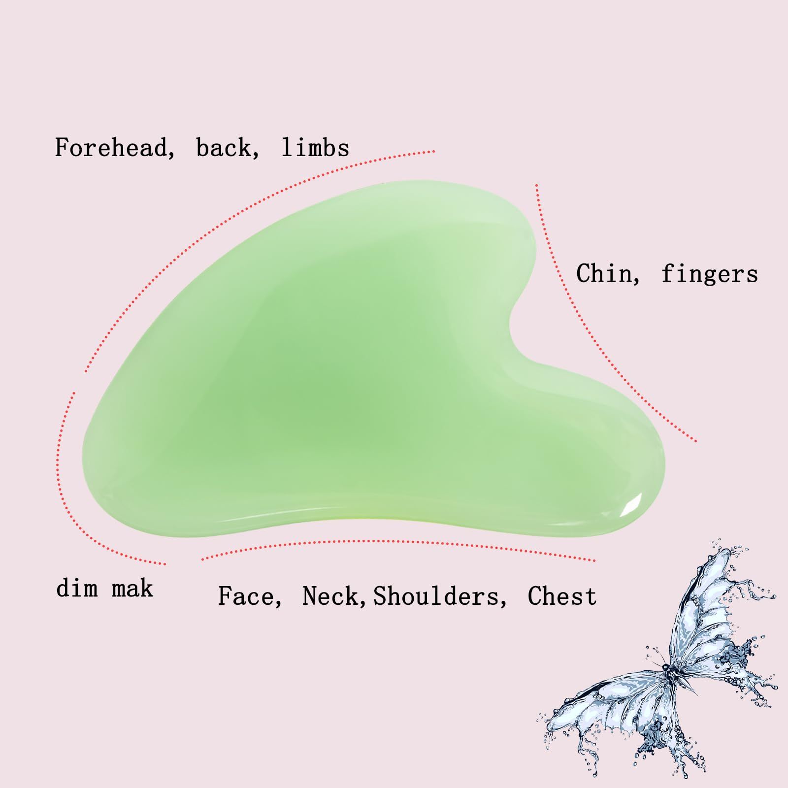 Gua Sha Jade Stone Gua Sha Massage Tool view 3