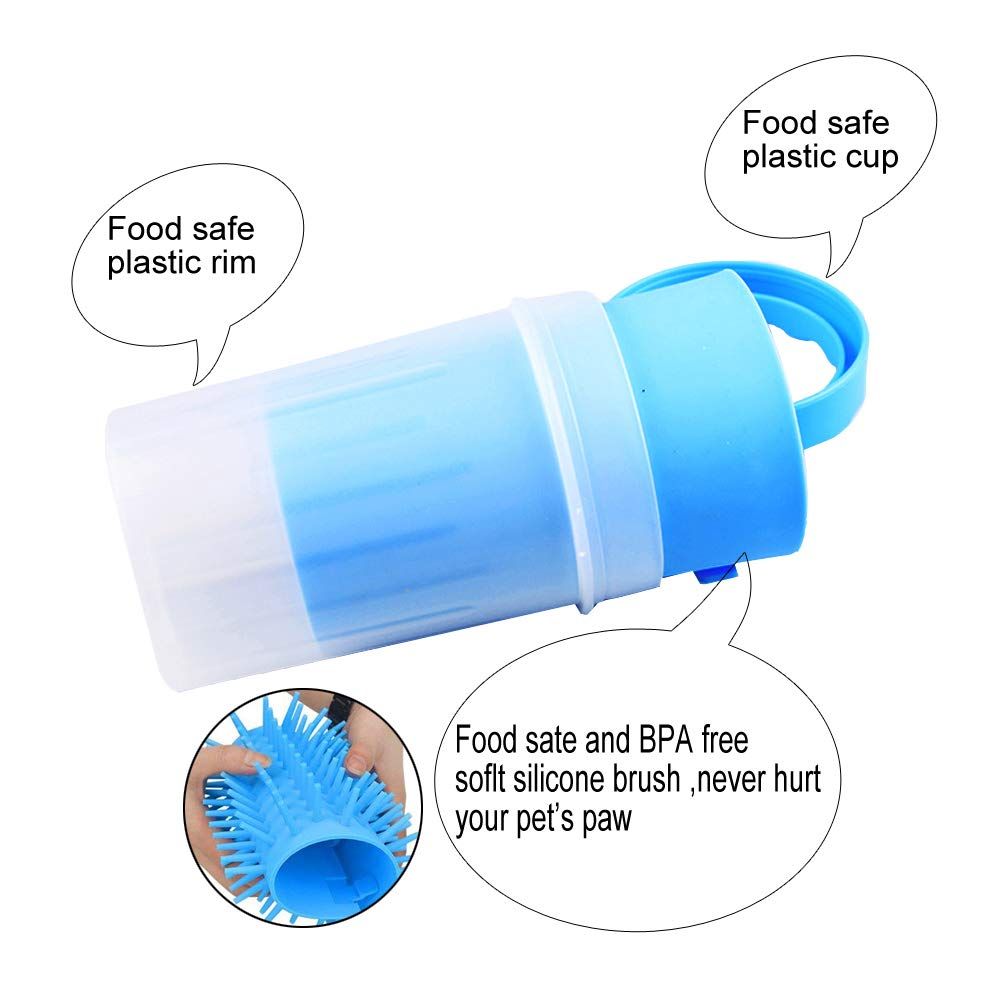 Dog paw ckeaner, Paw cleaner for dogs, Puppy paw cleaner cup, Foot cleaner view 2