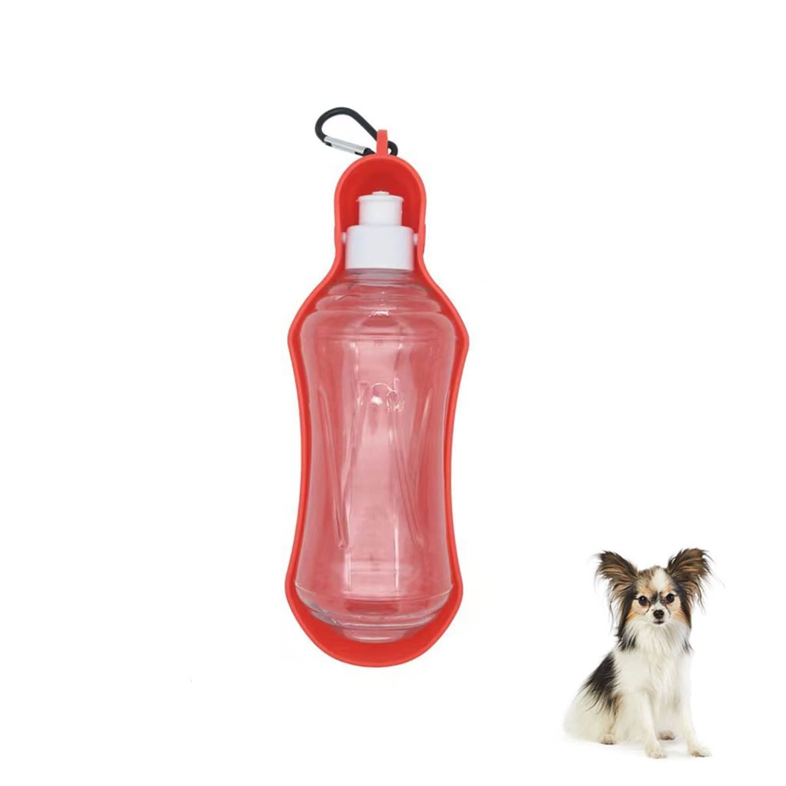 Dog Water Bottle Portable 500ml Dog Walking Travel Bottle Leak Proof Foldable