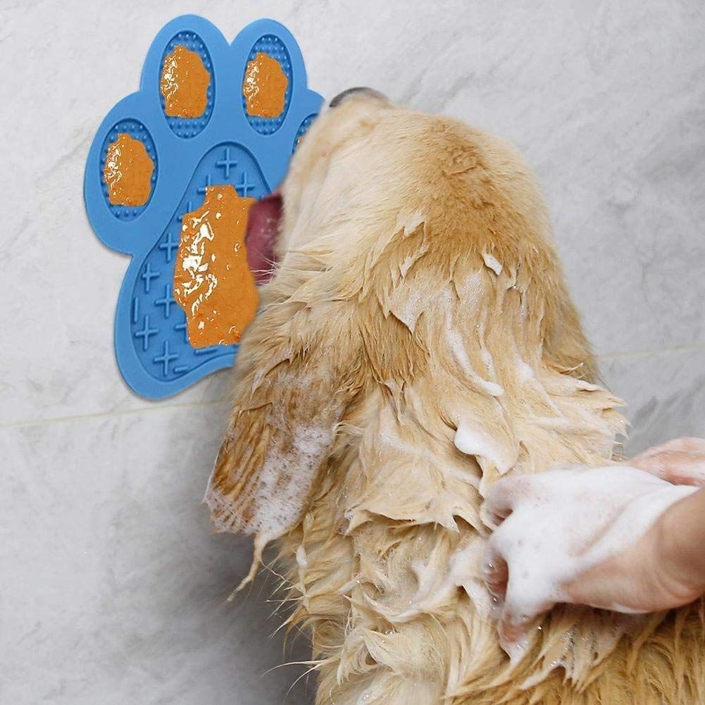 Dog Lick Pad, Dog Feeding Mats Slow Eating Dog Mat with Super Suction for Dog