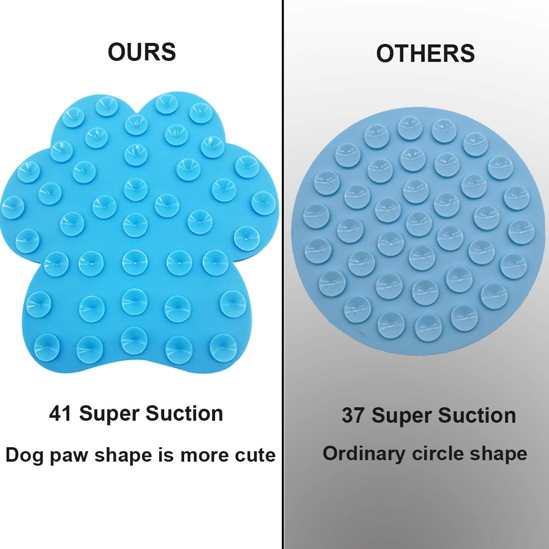 Dog Lick Pad, Dog Feeding Mats Slow Eating Dog Mat with Super Suction for Dog view 3