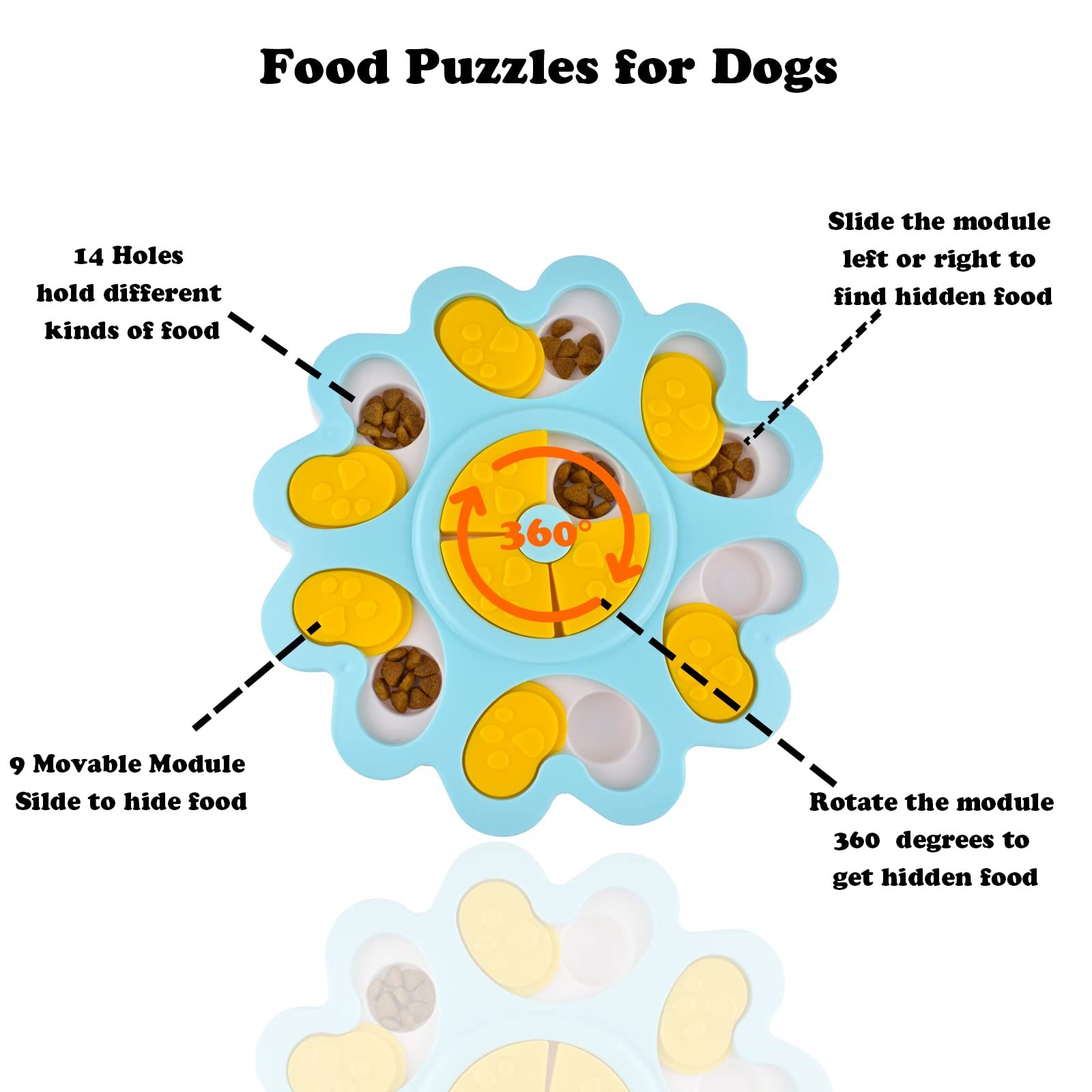 Puzzle Toys for Smart Dogs Treat Dispensing Mental Stimulation Toys Dog/Cat view 4