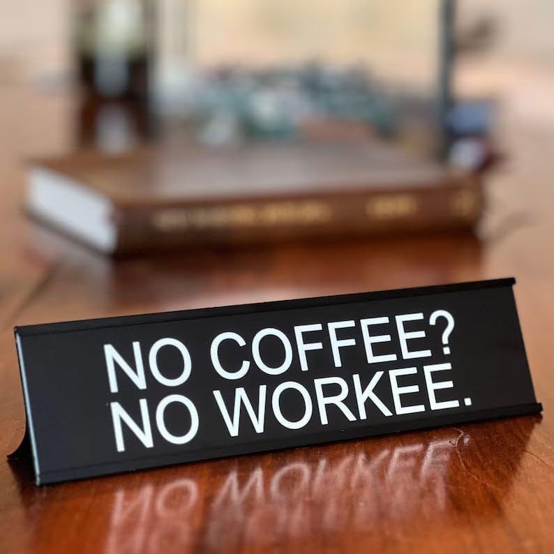 Funny Office Decor Sign, Fun Slogan Decoration, Sarcastic Prank Humor Naughty view 5