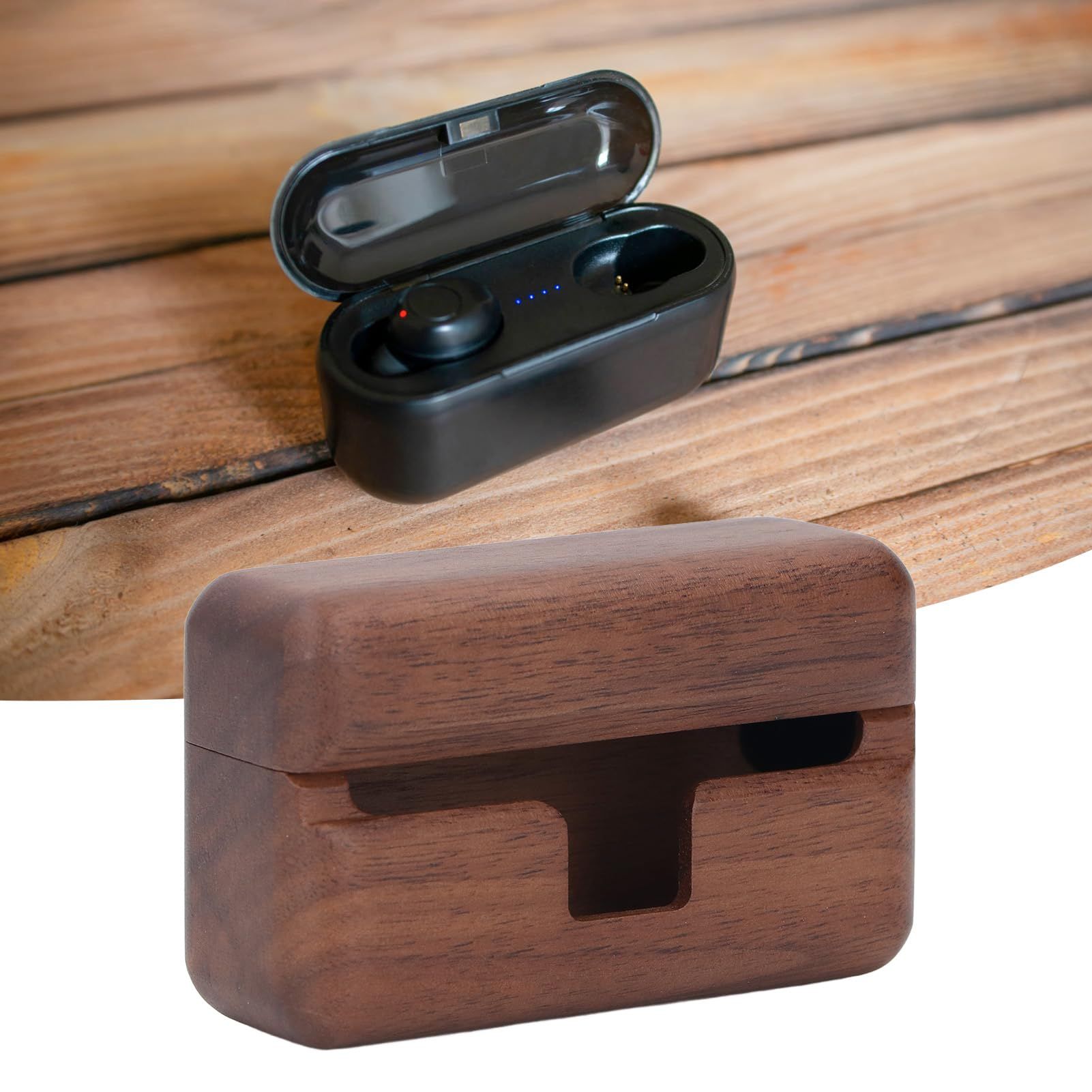 Wooden Real Wood Case for Charging Case view 3