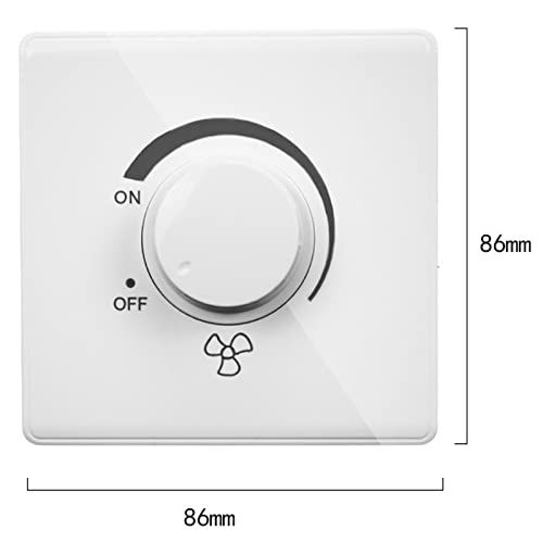 Ceiling Fan Adjustment Stepless Speed Controller Wall Switch Dimmer Light view 2