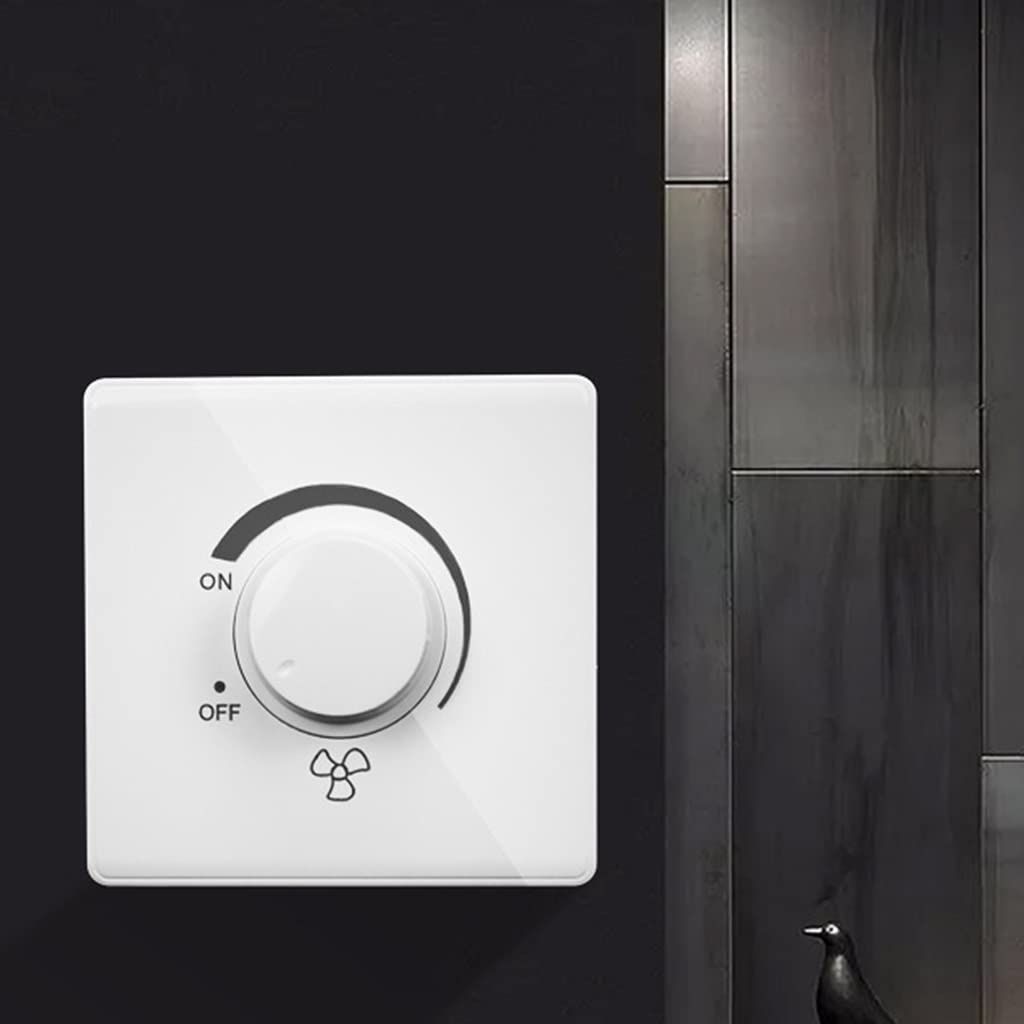 Ceiling Fan Adjustment Stepless Speed Controller Wall Switch Dimmer Light view 3