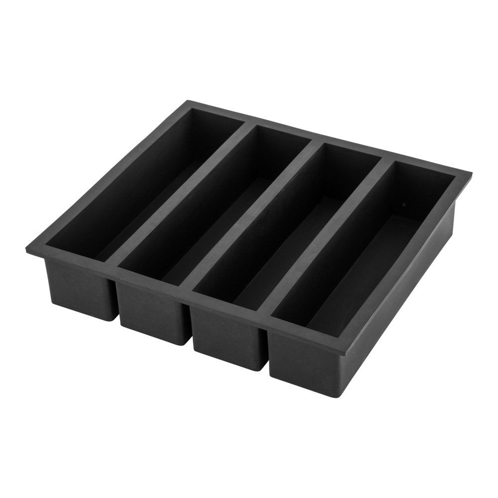 Silicone Ice Cube Tray Silicone 4-grid Thick Ice Stick Tray with Lid for view 2