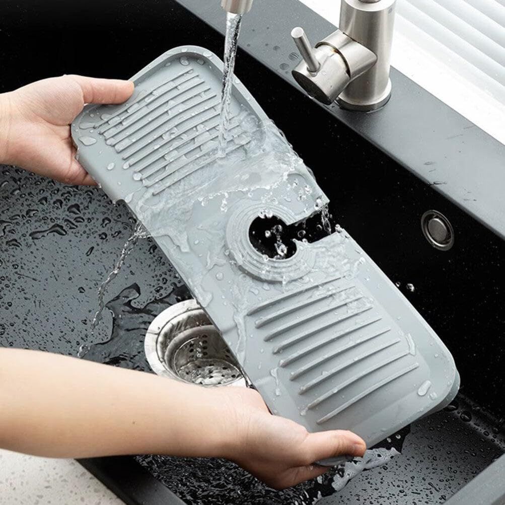 Kitchen faucet pad, sink drainage pad, kitchen splash proof pad, sink sponge view 4