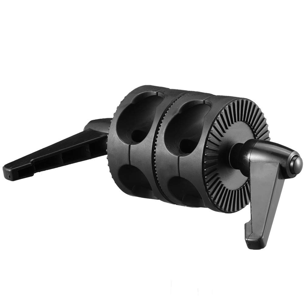 Dual Head Grip Swivel Clamp Head Holder Bracket Compatible for Photography view 4