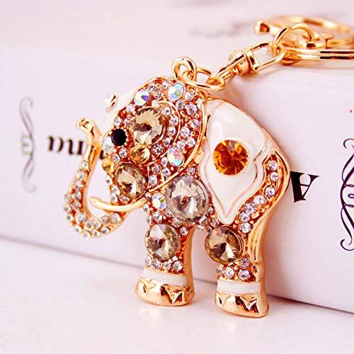 (Champagne Gold)Crystal Keychain Lovely Handbag Decoration Car Key Decoration view 4