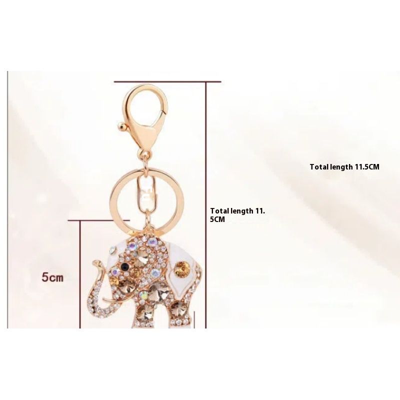 (Champagne Gold)Crystal Keychain Lovely Handbag Decoration Car Key Decoration view 5