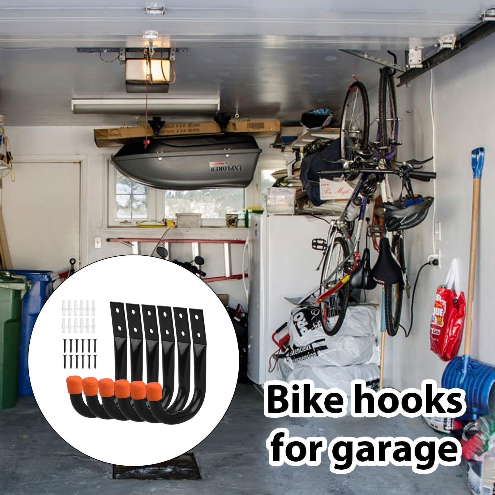 Garage Hook - 6PCS Heavy Duty J Hooks Utility view 4