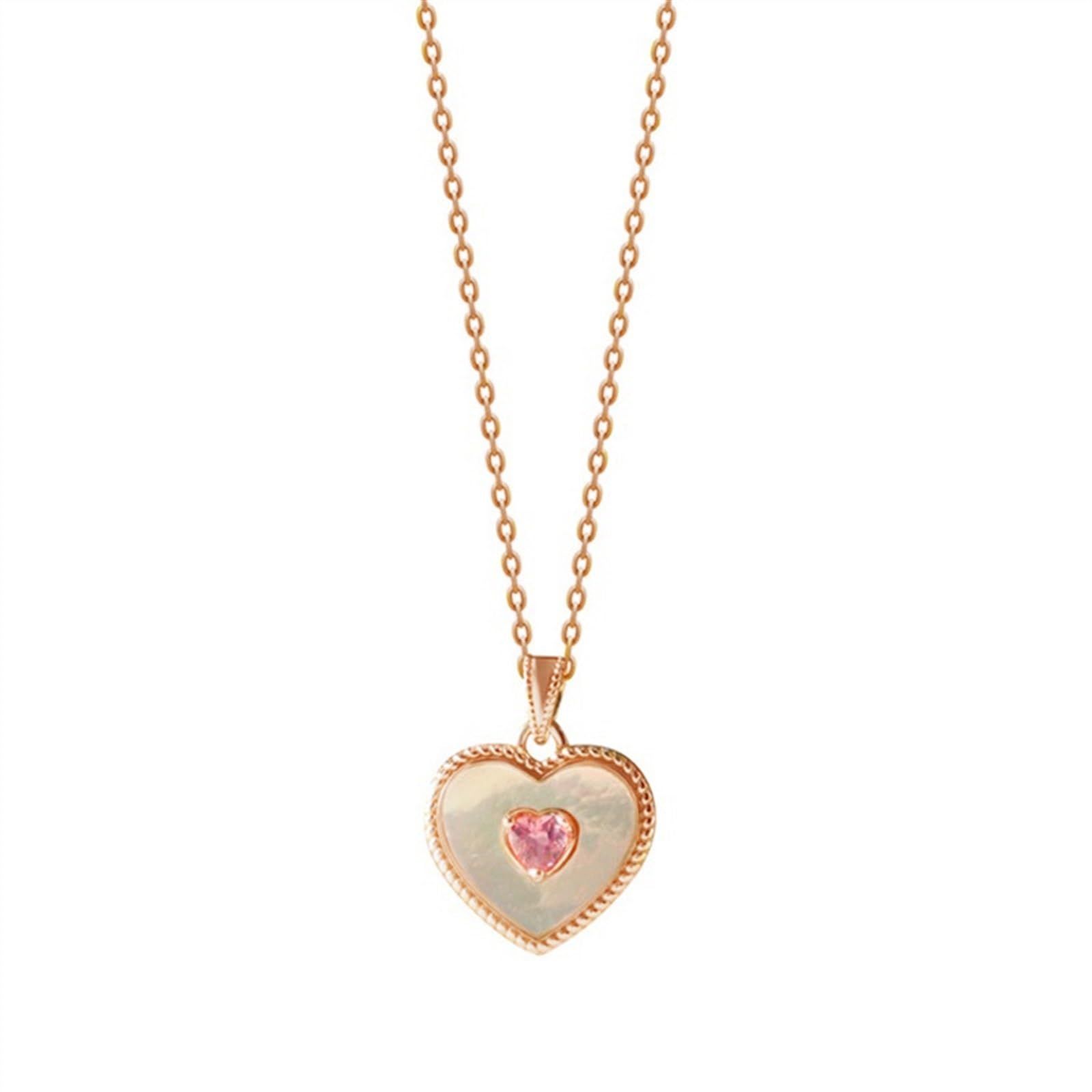 Peach necklace with sweet niche design
