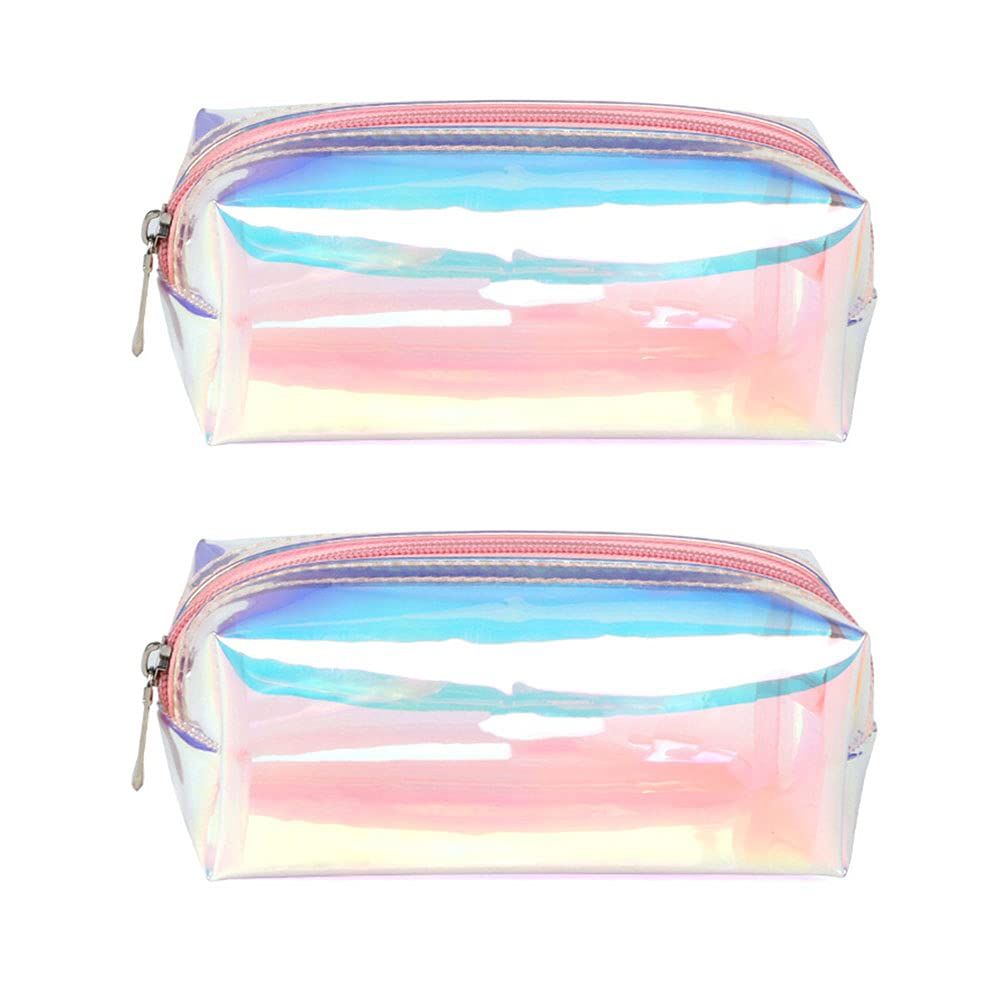 Holographic Clear Makeup Pouch — image 1