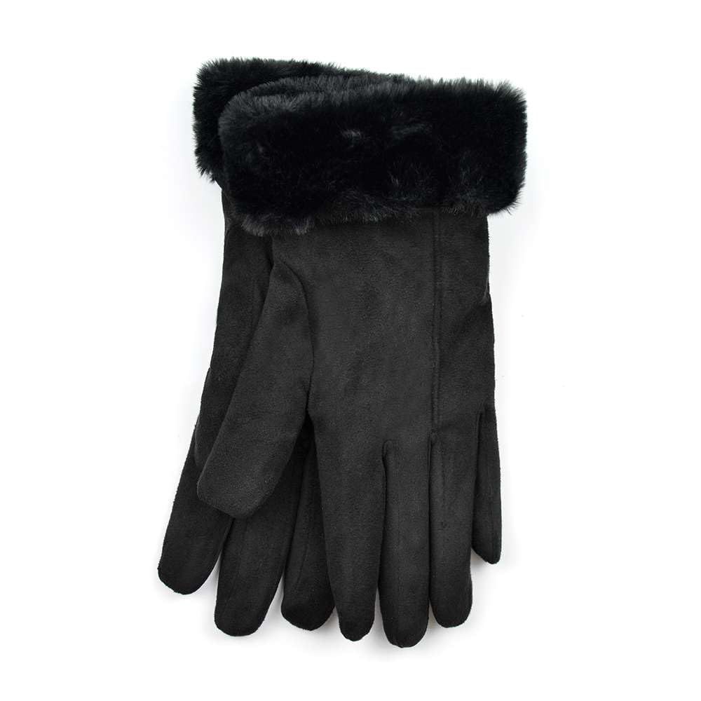 Ladies' winter outdoor velvet thick cashmere gloves