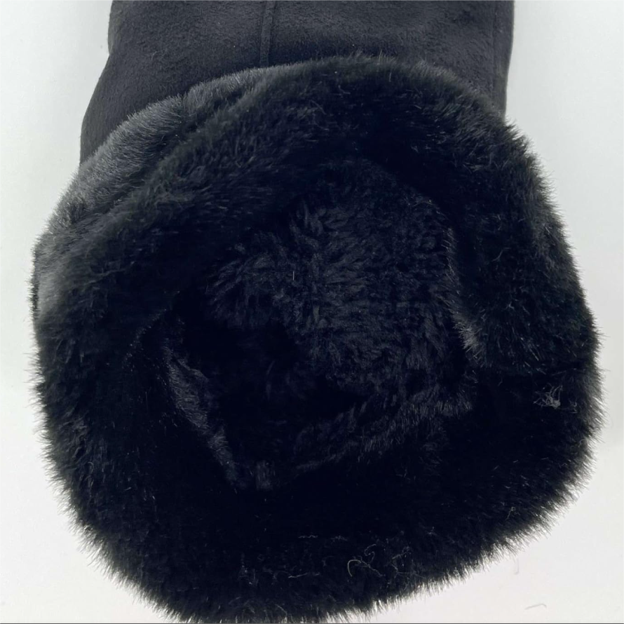 Ladies' winter outdoor velvet thick cashmere gloves view 5