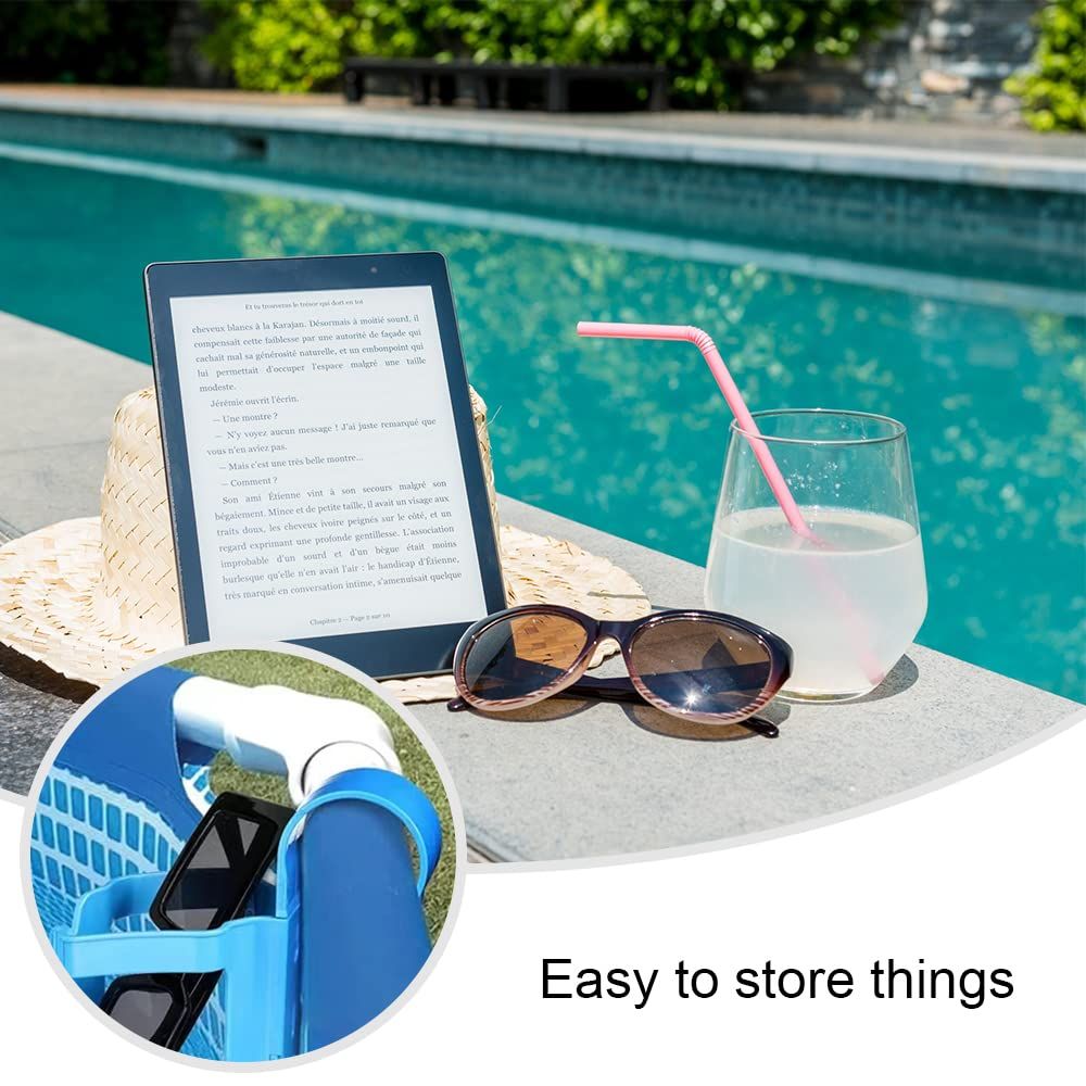 Poolside Cup Holder, Multipurpose Pool Drink Holder, Stainless Steel Water view 5