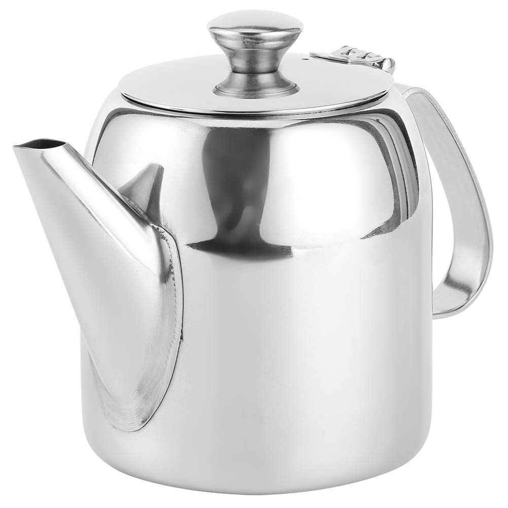 Coffee Pot Teapot Stainless Steel Kettle Cold Water Jug Short Spout for view 2