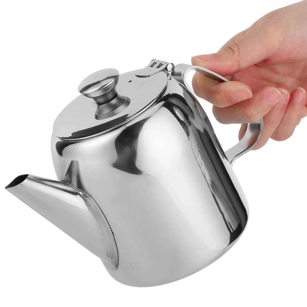 Coffee Pot Teapot Stainless Steel Kettle Cold Water Jug Short Spout for view 5