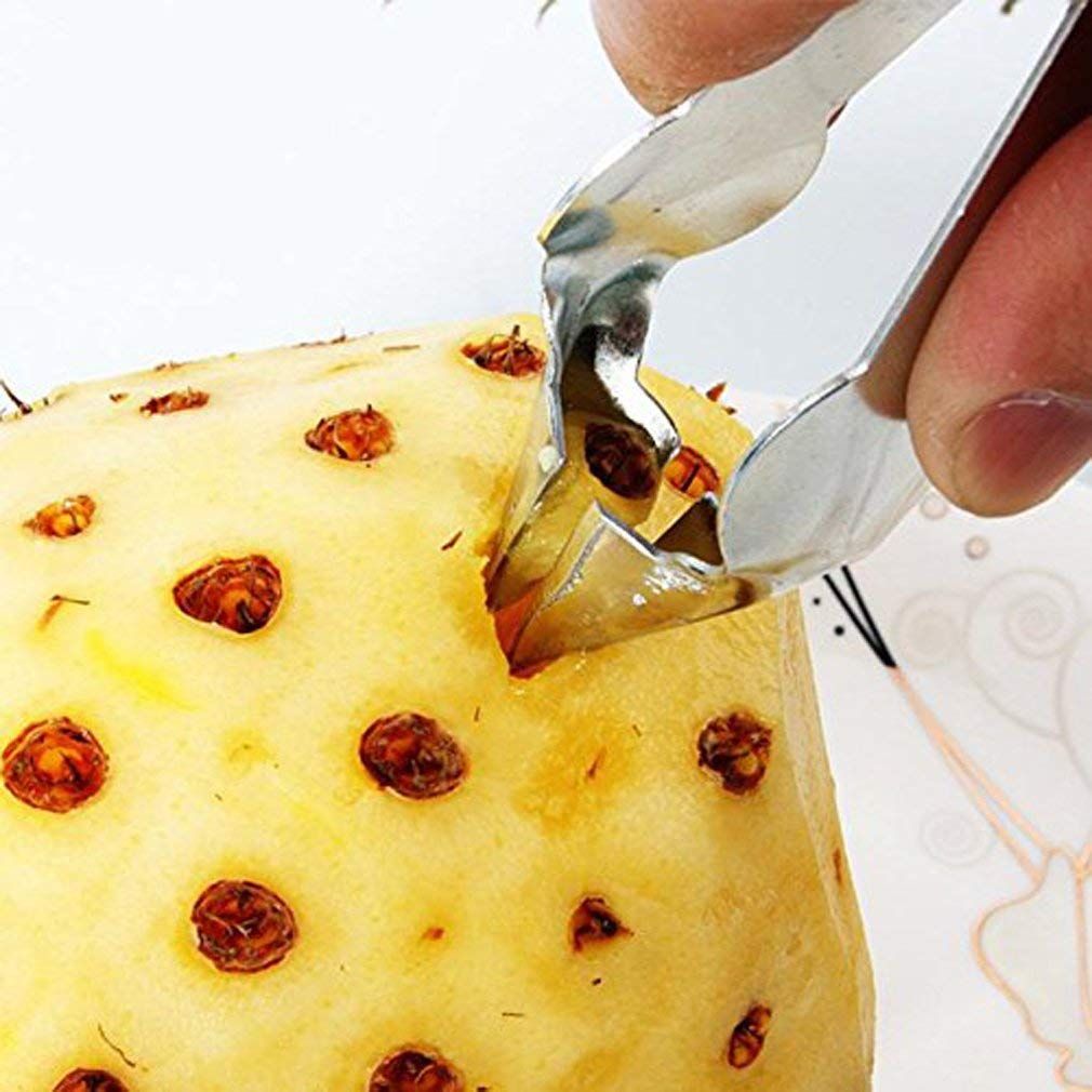 2PCS Practical Stainless Steel Cutter Pineapple Eye Peeler Kitchen Tools It's view 4