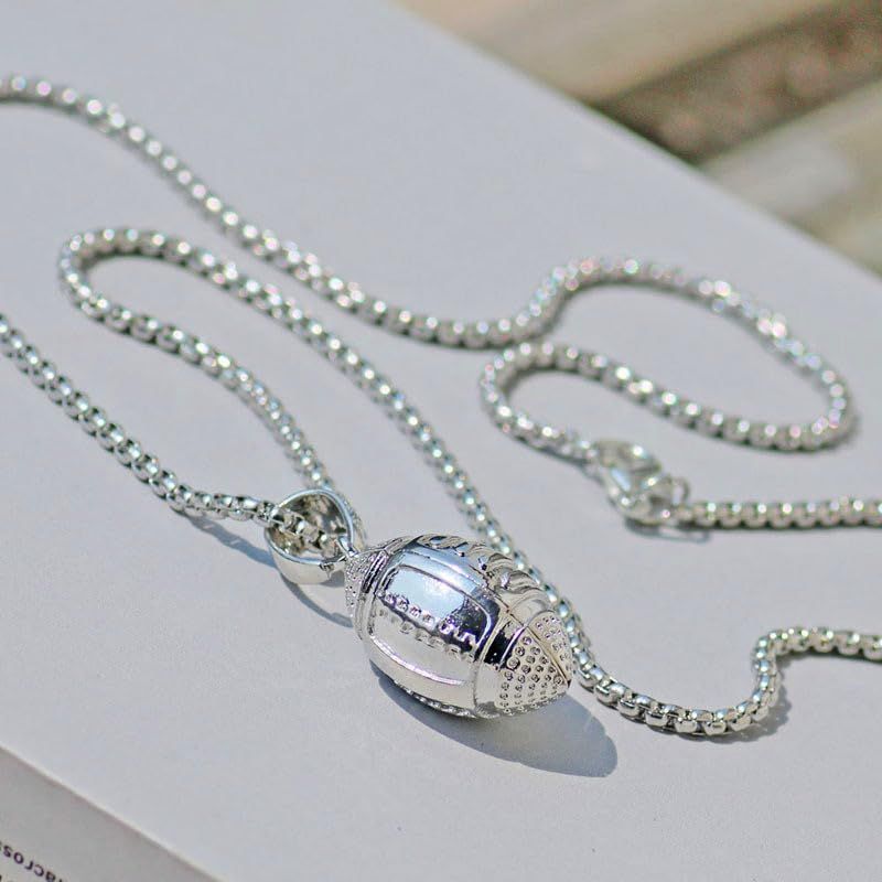 2pcs Basketball football pendant necklace view 3
